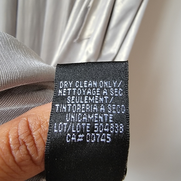 Cocktail Metallic Silver Midi Dress - Picture 8 of 14